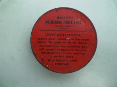 画像1: BAKER'S SOLDERINE　PASTE　FLUX　FOR　SOLDERING