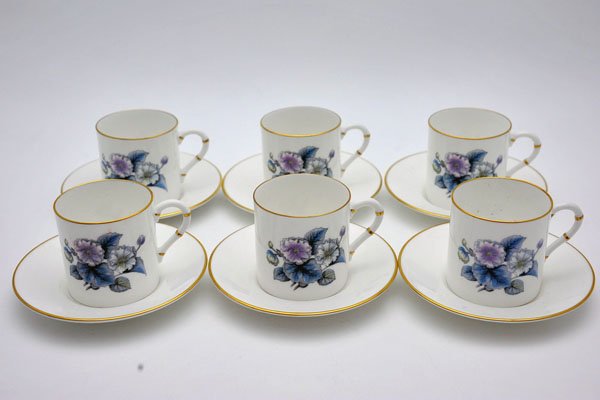 ロイヤルウースター（Royal Worcester）　カップ＆ソーサー６客セット　箱入り　未使用