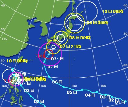 明日、台風上陸！！！。